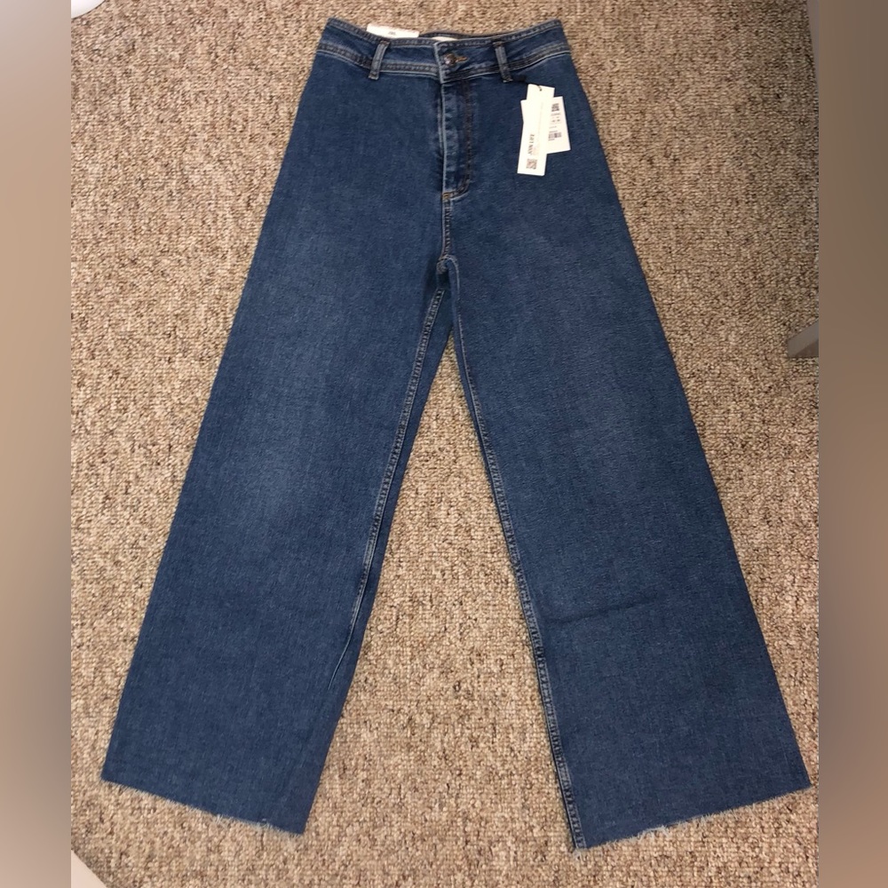 Zara Slim Fit Relaxed Leg High Rise